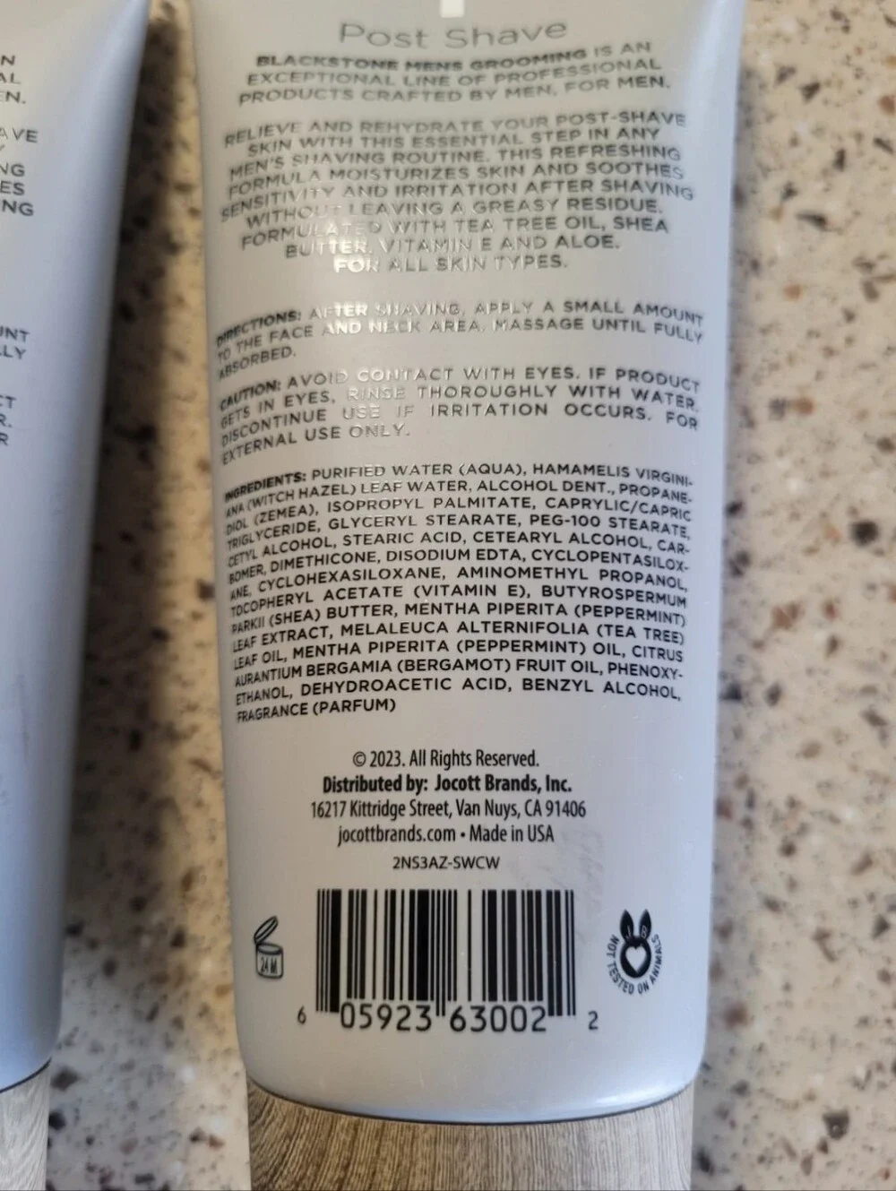 2 Blackstone Mens Grooming Post Shave Moisturizer Sandalwood 6 oz Each SEALED